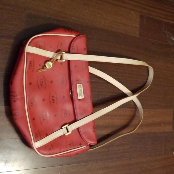 NWT, HCL red leather bag - Picture 1 of 7